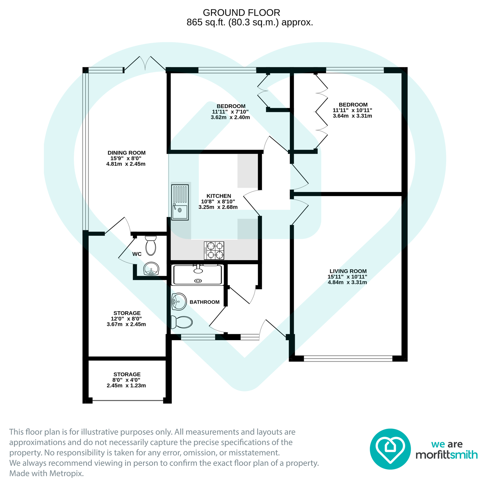 15, Marlborough Rise, Sheffield floorplan