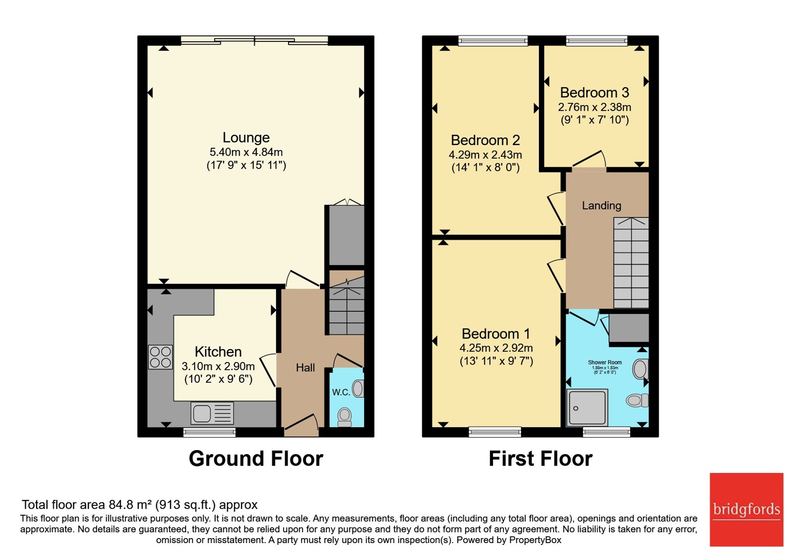 43, Esk Road, Cheshire floorplan
