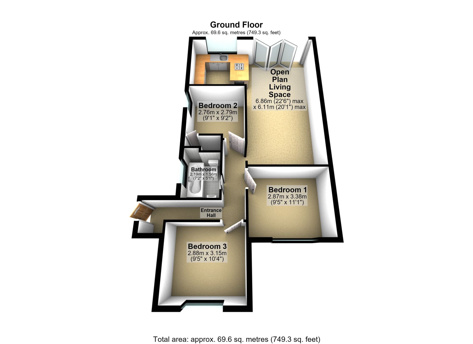2 James Road, Wellingborough floorplan