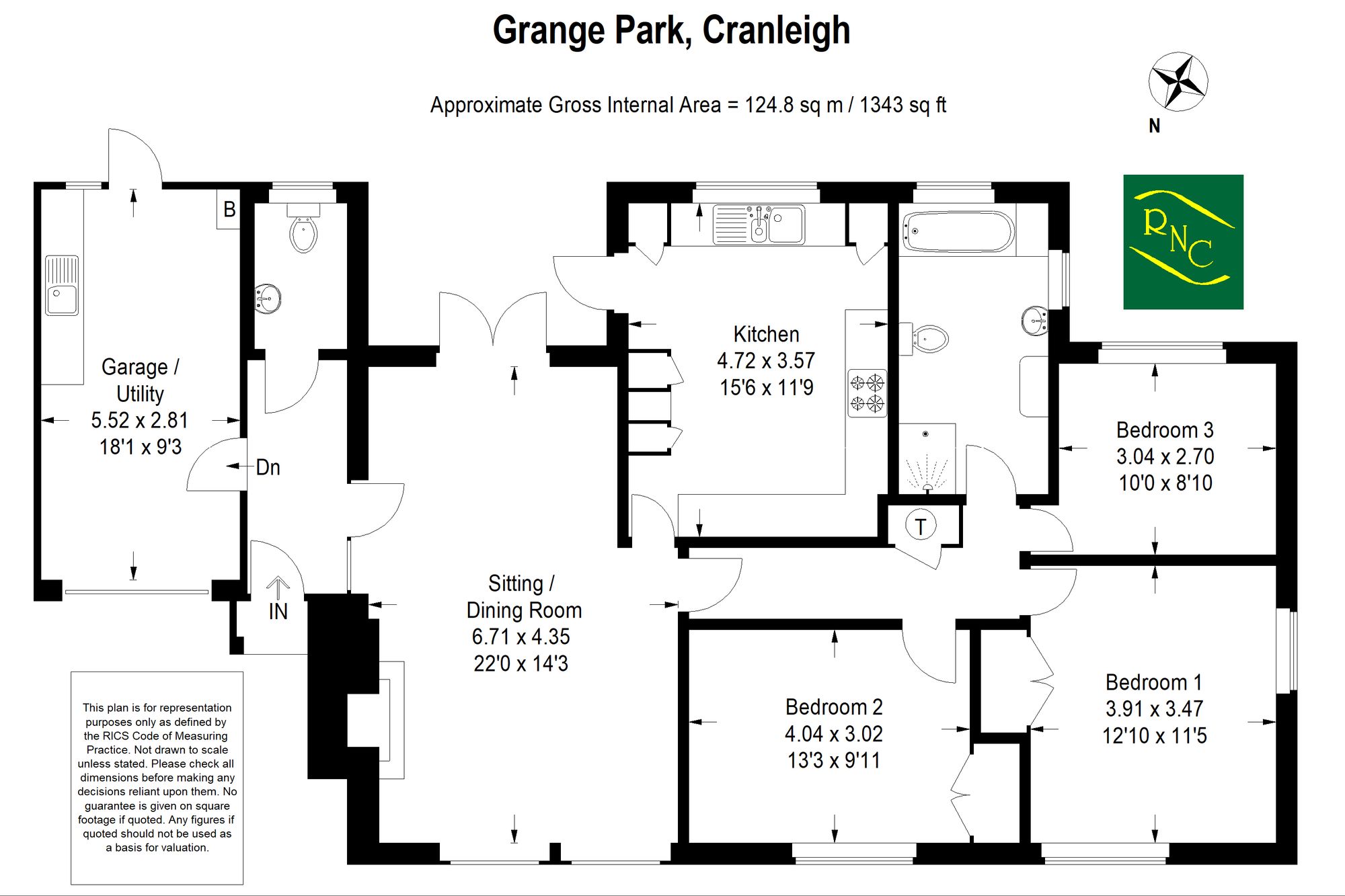 24 Grange Park, Cranleigh floorplan