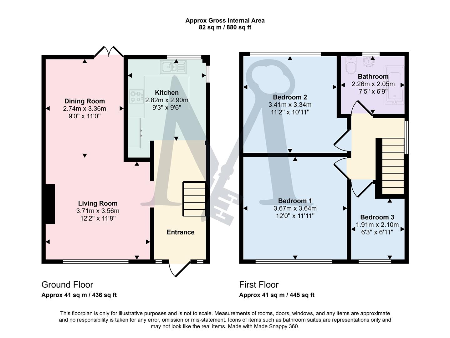 63, Breach Road, Coalville floorplan