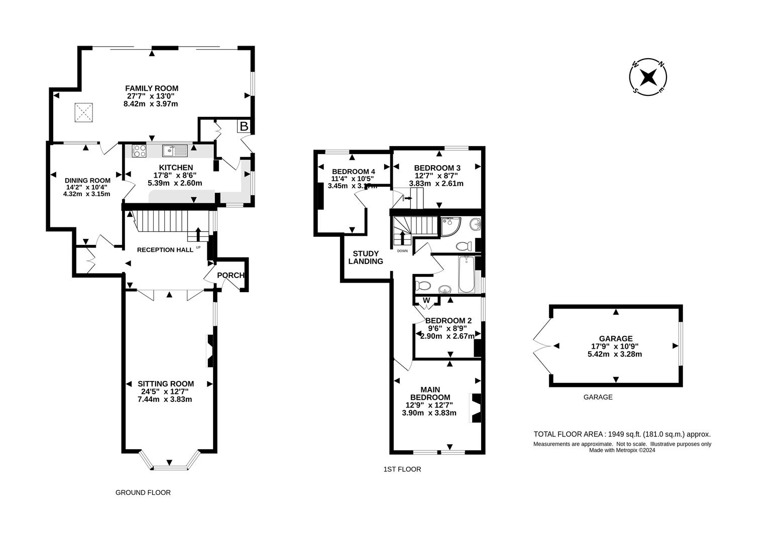 Chapel Road, Tadworth KT20, 4 bedroom semidetached house for sale