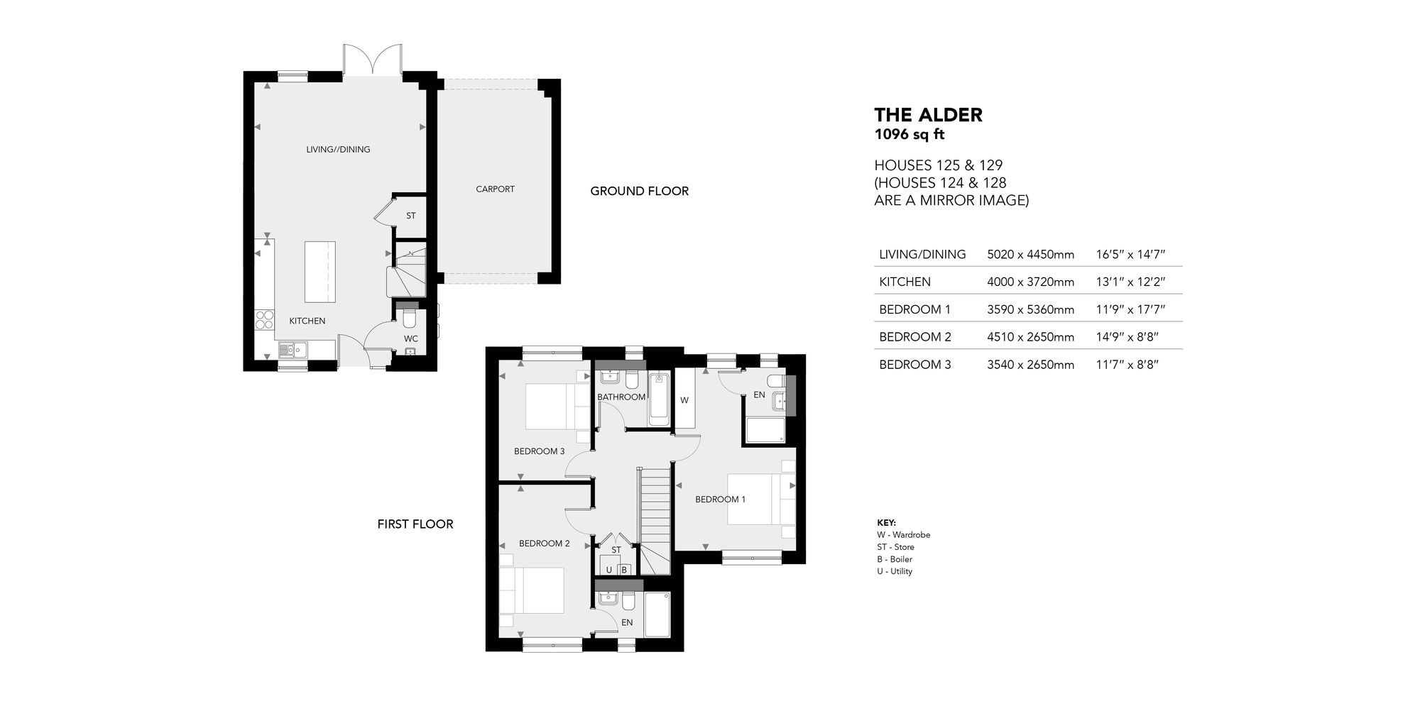 The Alder - House 124, Amber Waterside, The Lakes, Cranleigh floorplan