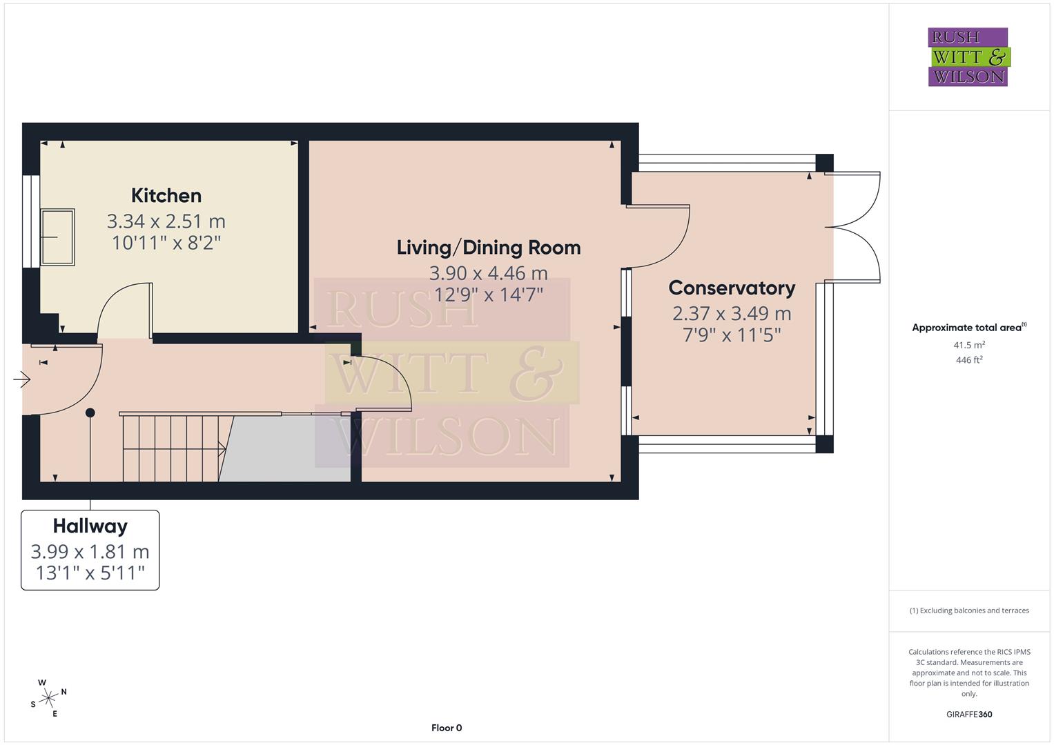 22 Coastguard Cottages, Coastguard Square, Rye floorplan
