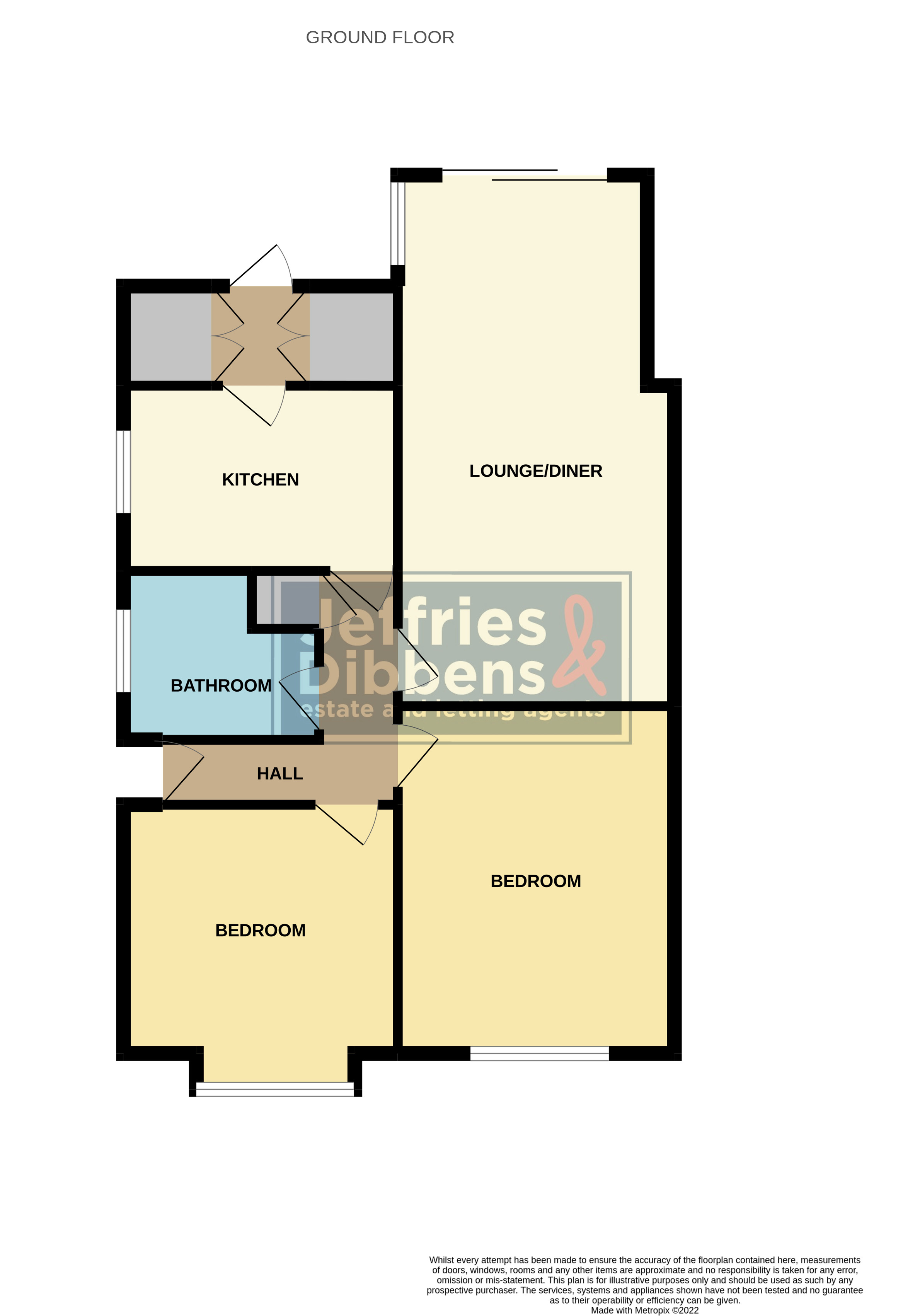 The Downsway, Portchester, Fareham PO16, 2 bedroom detached bungalow