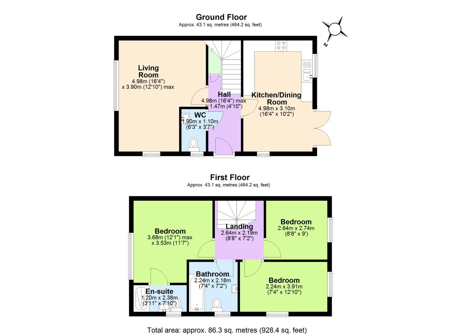7, Poplar Close, Swadlincote floorplan