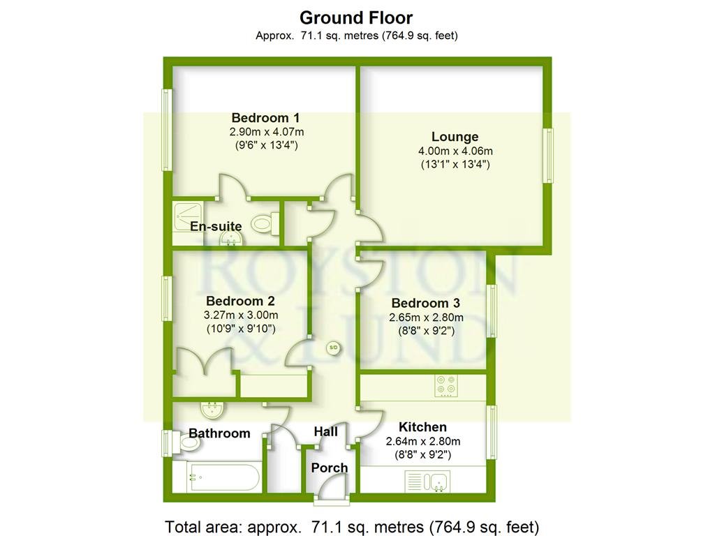 3 Bedrooms Flat to rent in Wenlock Drive, West Bridgford, Nottingham NG2