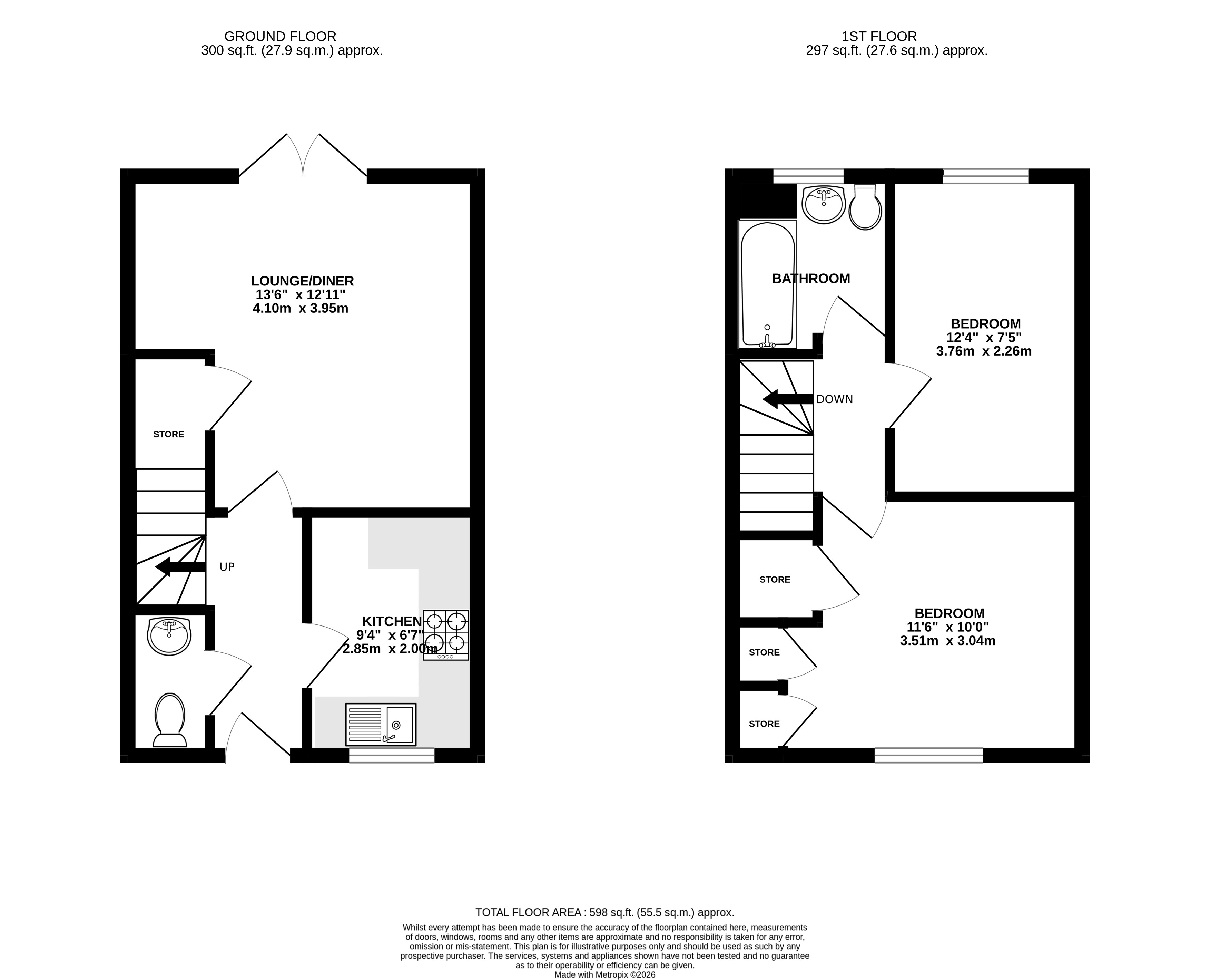 44, Matlock Road, Derbyshire floorplan