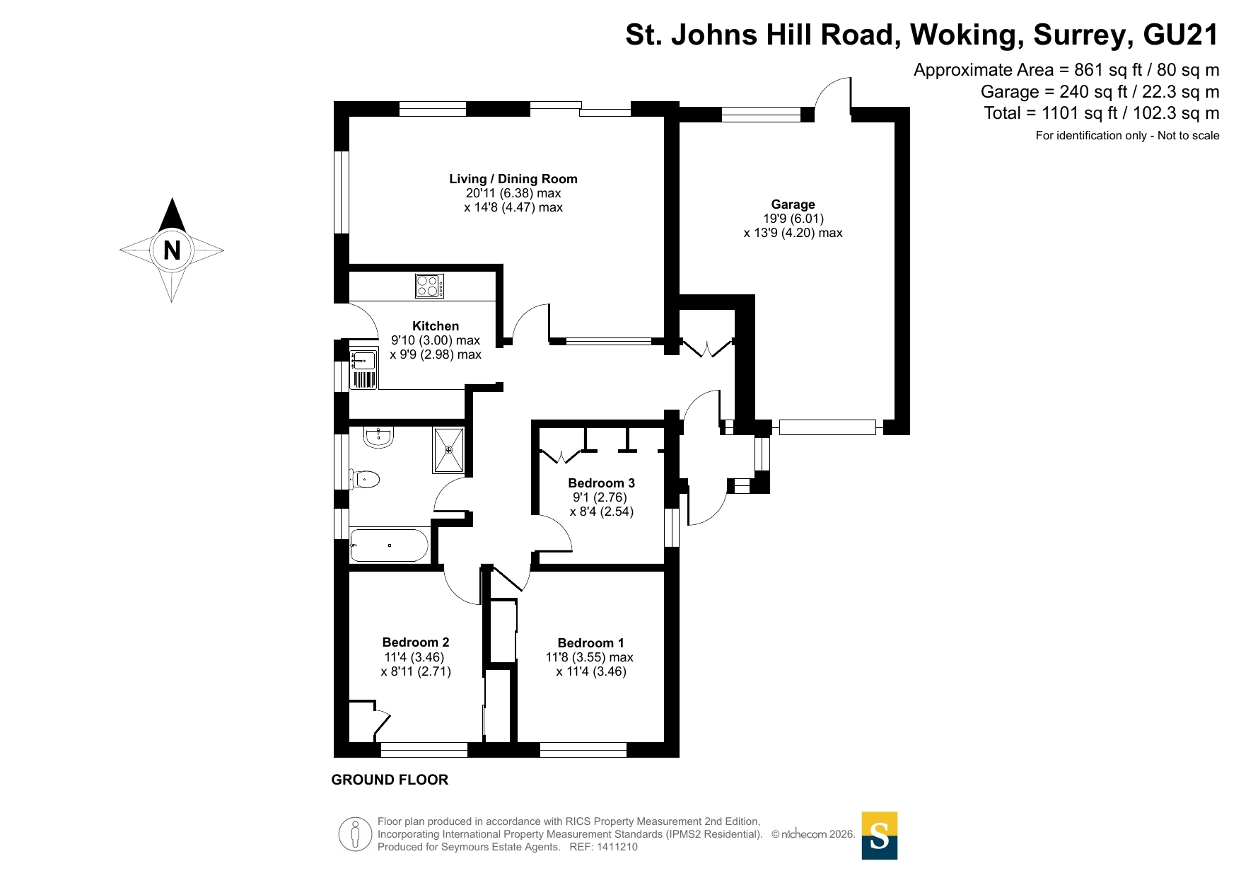Glen Ogle,, St. Johns Hill Road, Surrey floorplan