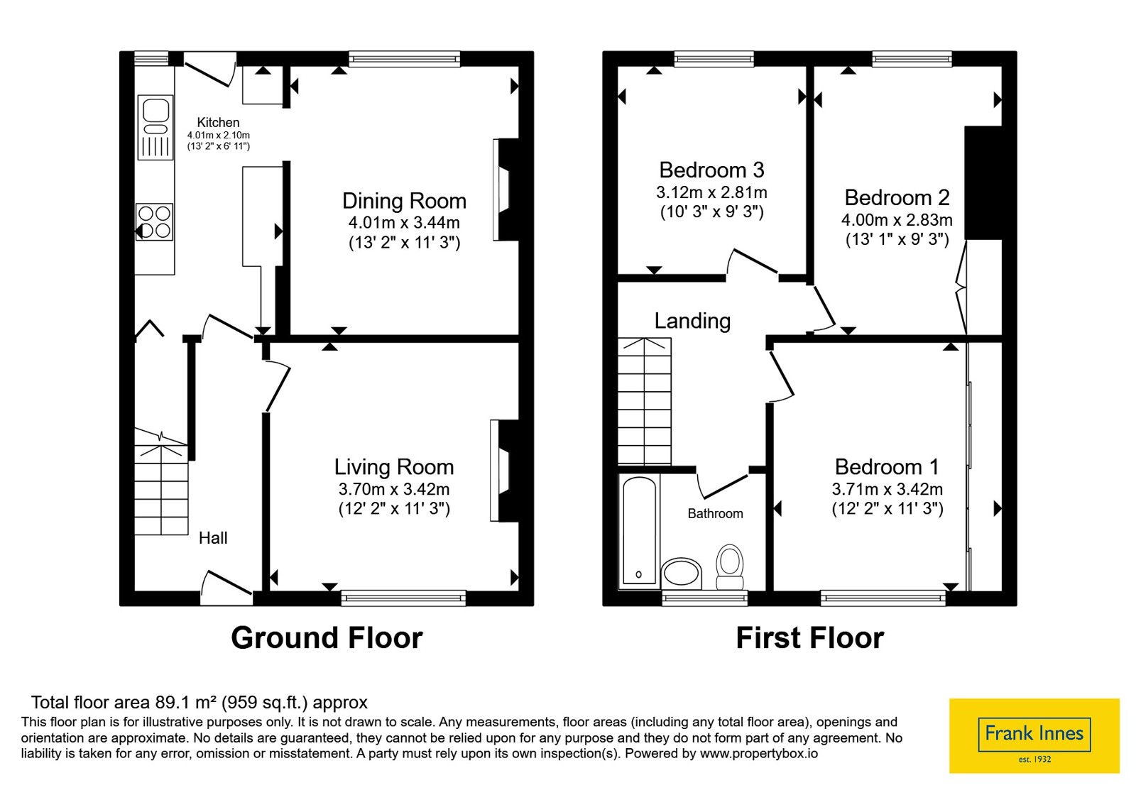 12, Queen Street, Chesterfield floorplan