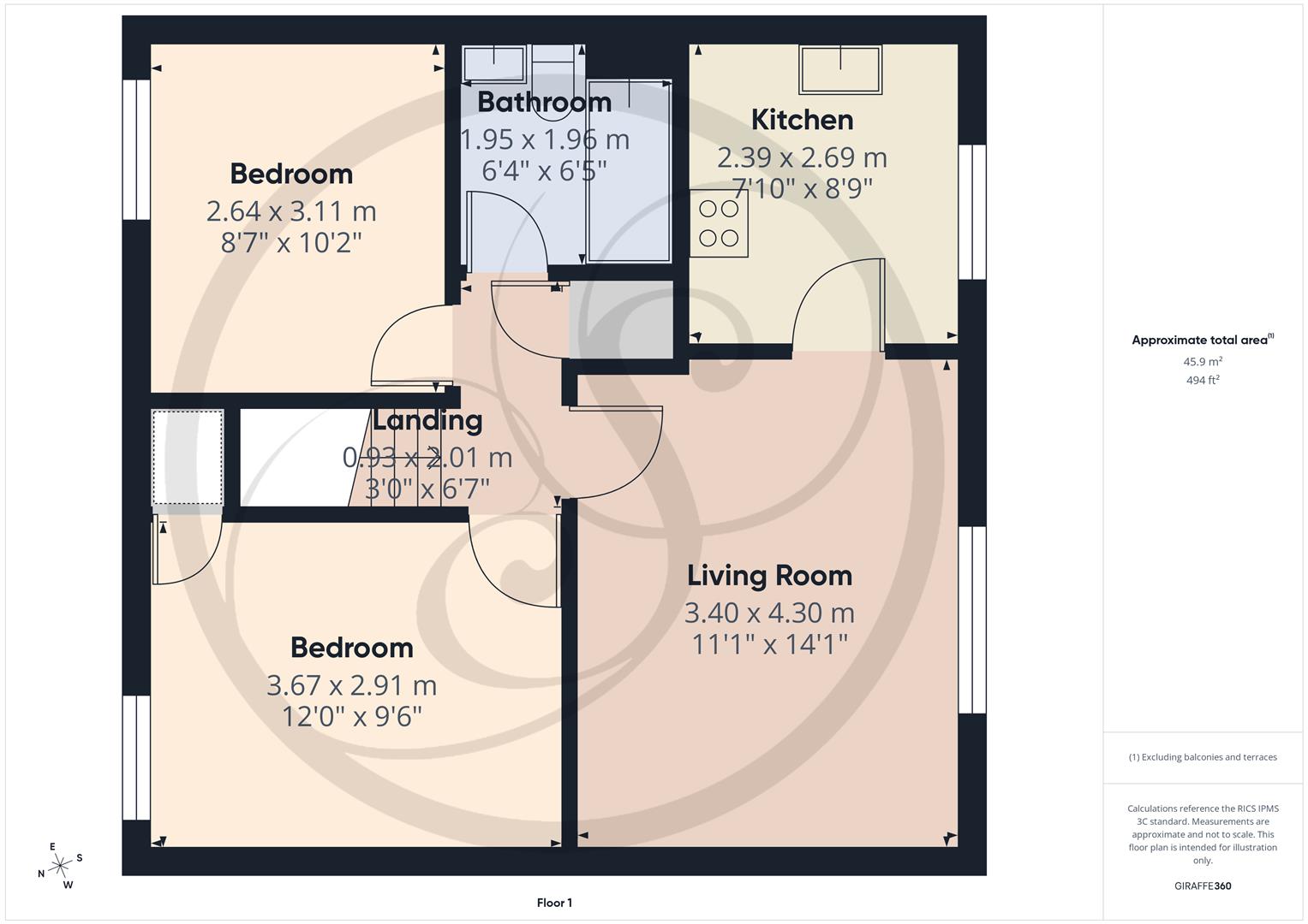 46, Laurel Hill Way, Leeds floorplan