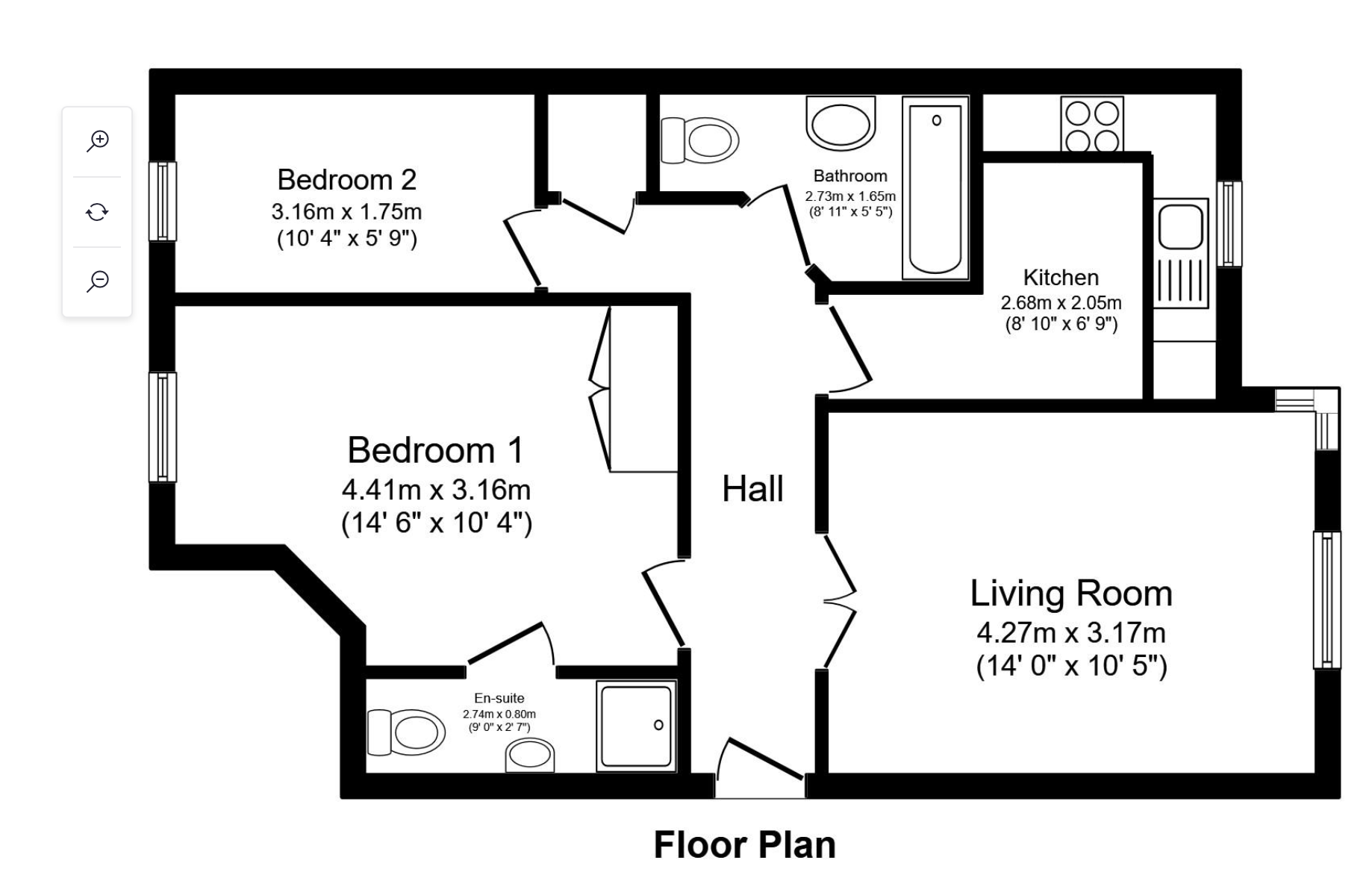 15, Kendrick Court, 27 Woods Road floorplan