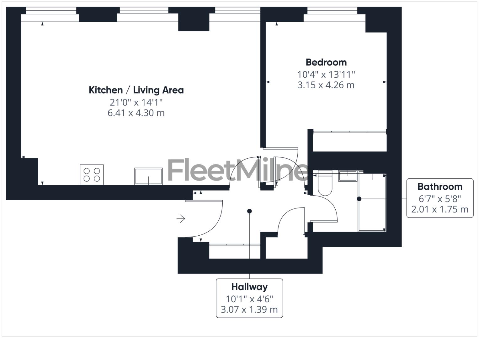 One Swallow Street, Birmingham floorplan