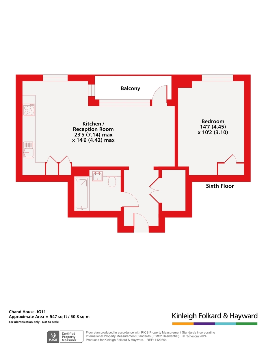 Flat 93 Chand House,, St Pauls Road, London floorplan
