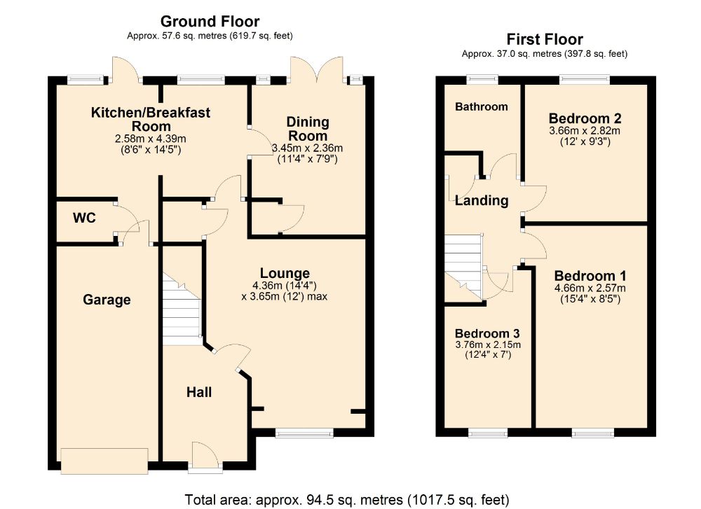 3 Bedrooms Semi-detached house for sale in Poplar Court, Boothville, Northampton NN3