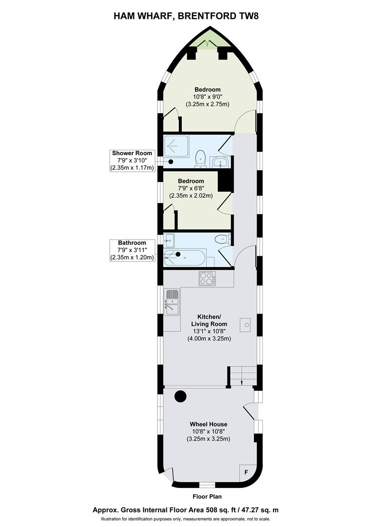 Romanta, Ham Wharf, Brentford floorplan
