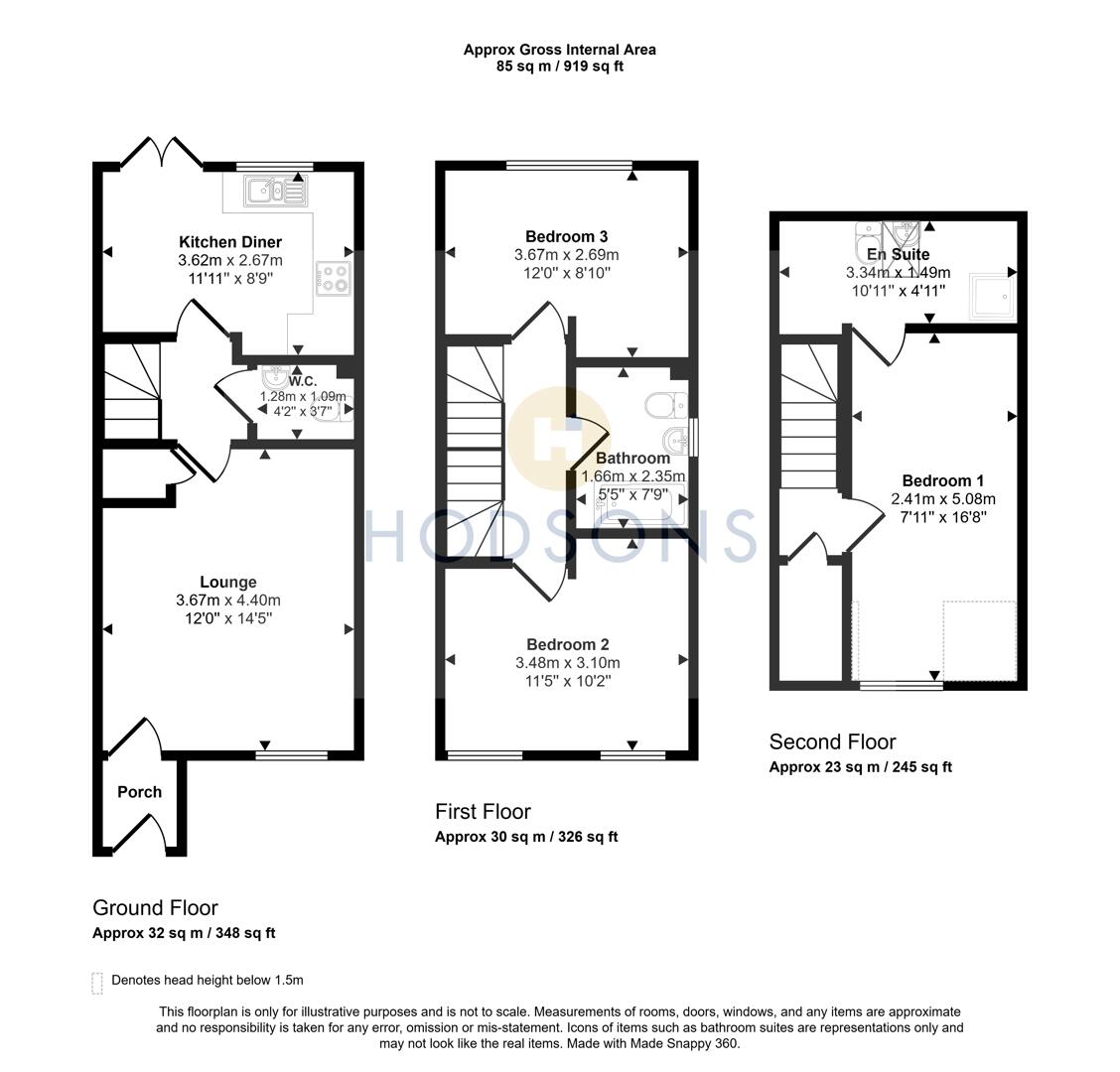 76, Rhubarb Hill, Wakefield floorplan