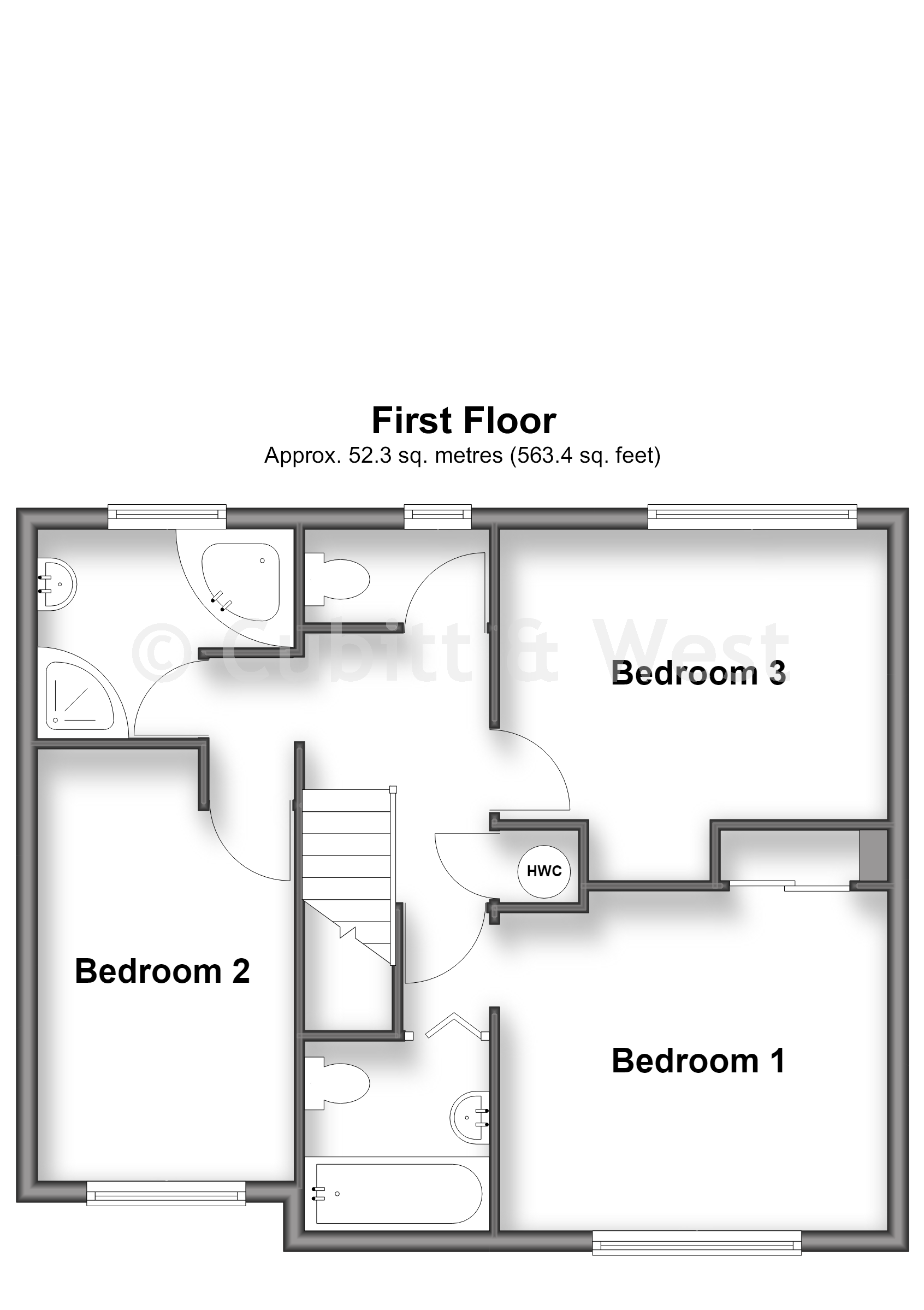 1, Friars Rookery, Crawley floorplan