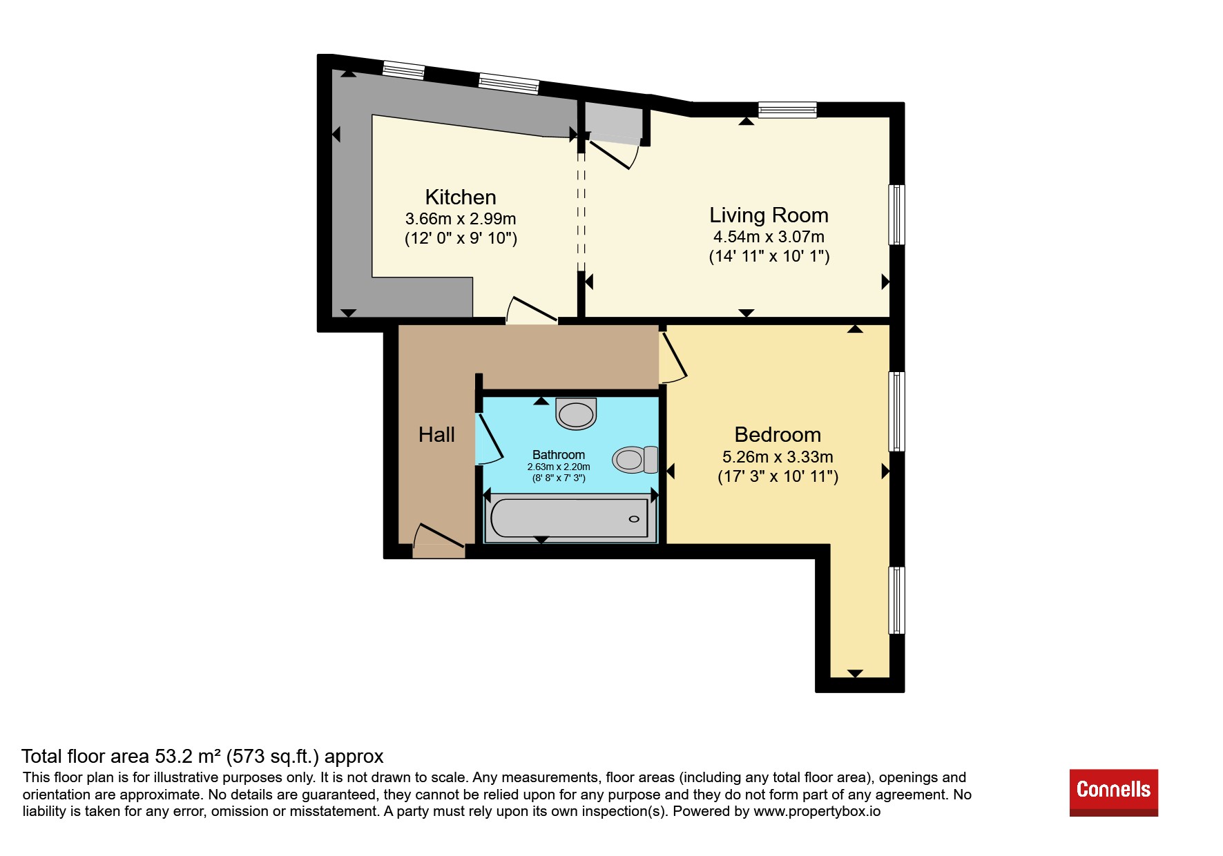 Flat 7, Westport Place, 72, Foundation Street, Ipswich floorplan