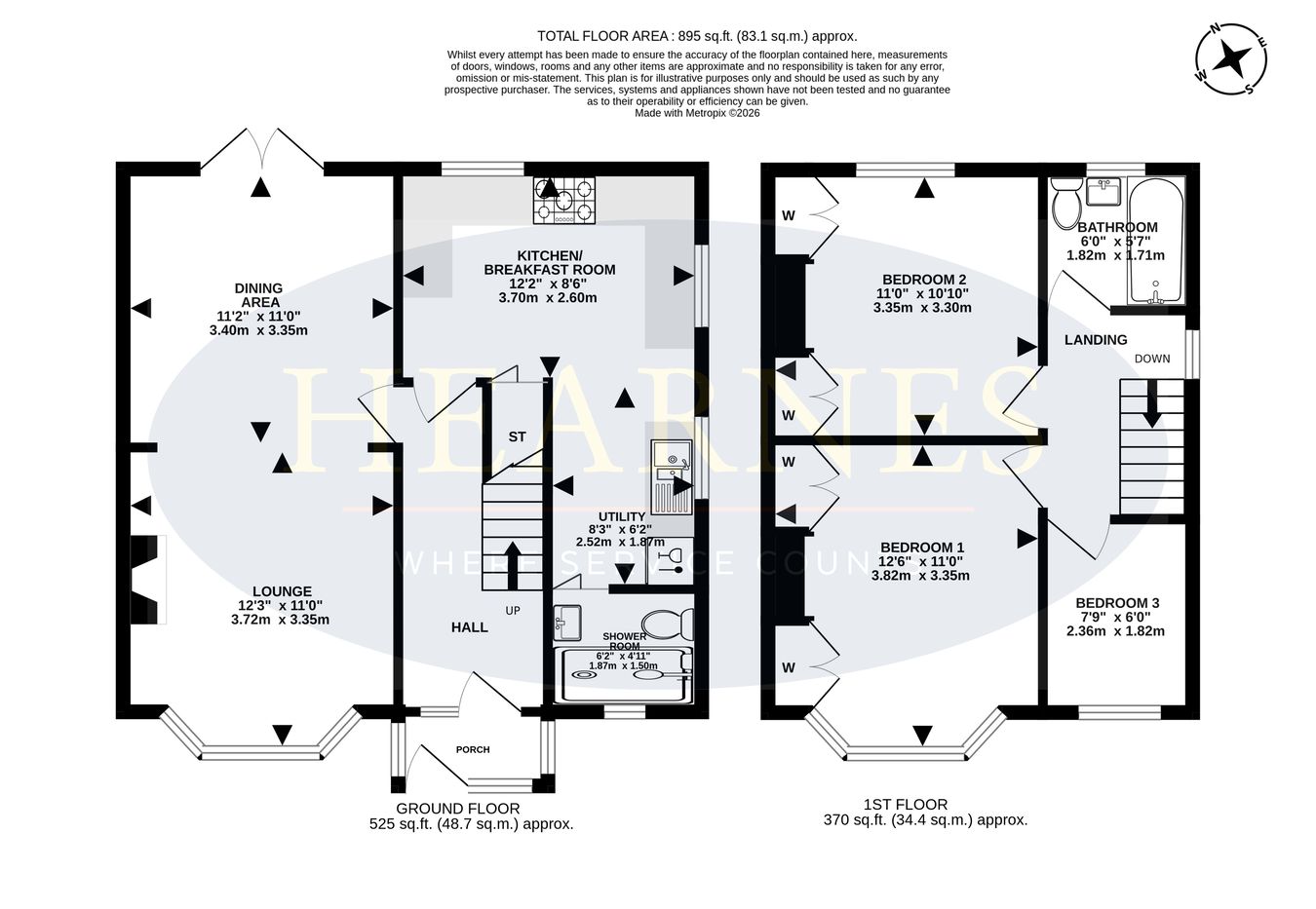 122, Glenmoor Road, Ferndown floorplan