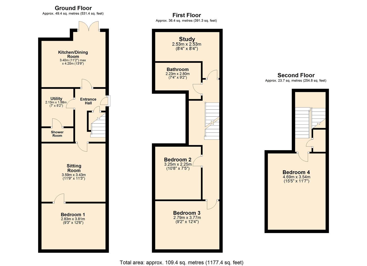 Well Street, Exeter floorplan