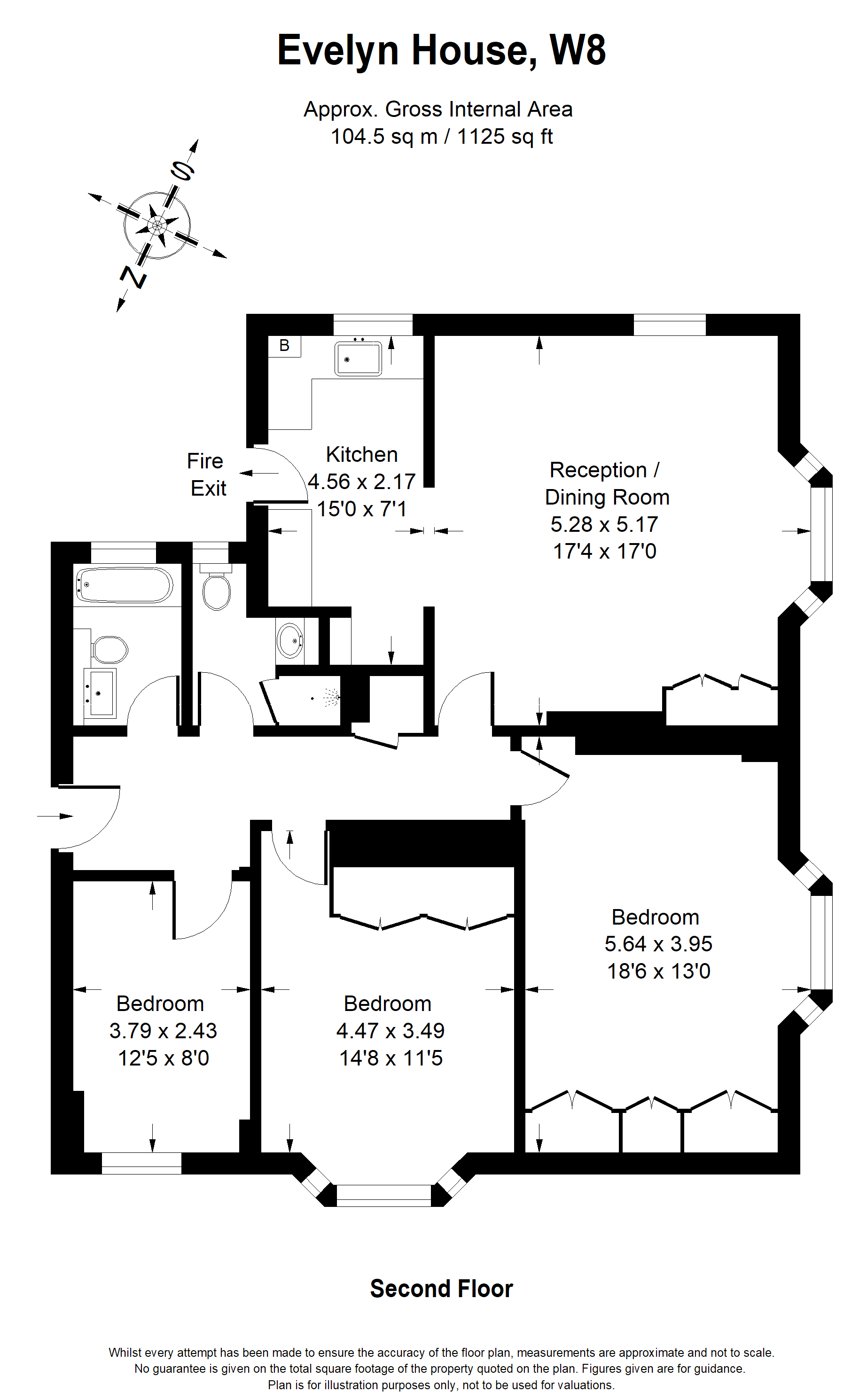 3 Bedrooms Flat to rent in Evelyn House, - Hornton Street, Hornton Street, London W8