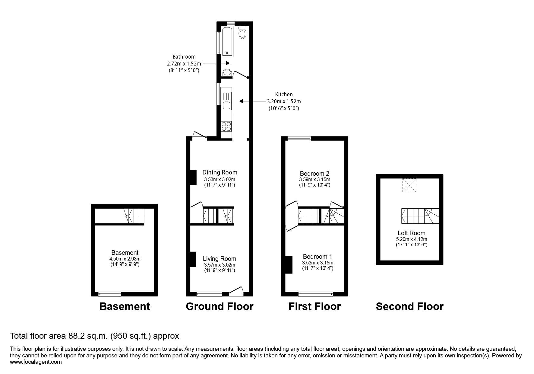 6, Portland Street, Worcestershire floorplan
