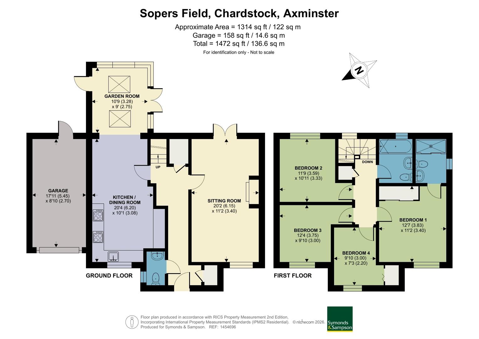 5, Sopers Field, Axminster floorplan