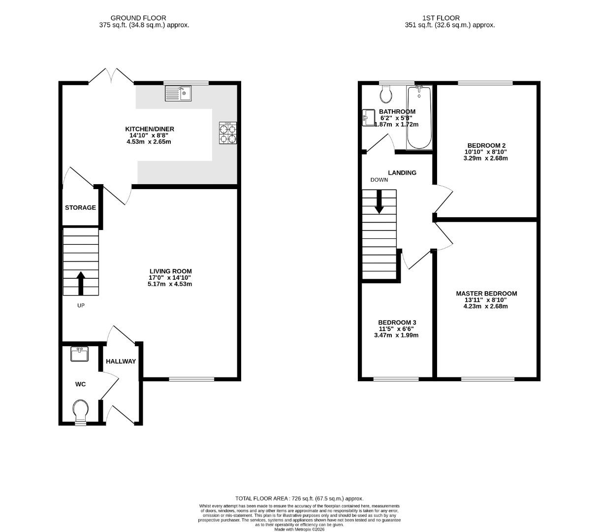 12, Elsworth Close, Manchester floorplan