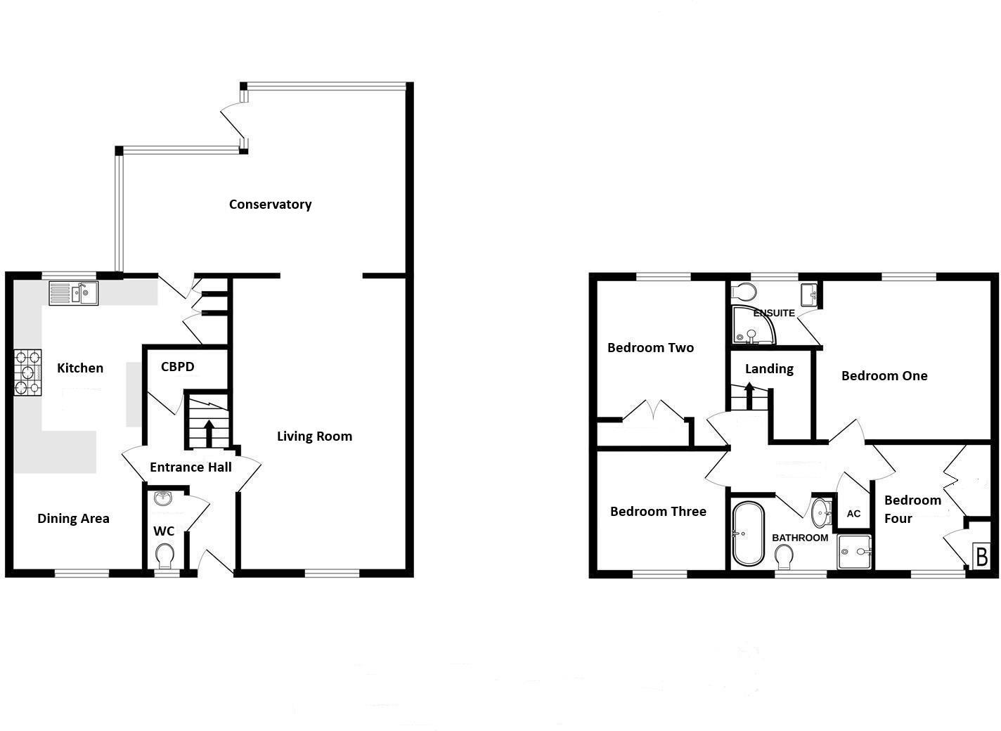2, Milestone Road, Worcester floorplan