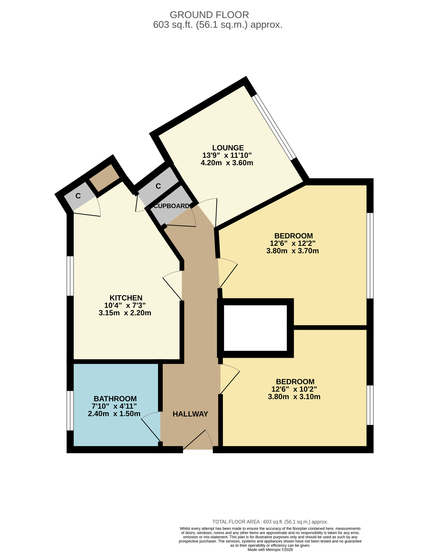 2B, Balgay Street, Dundee floorplan
