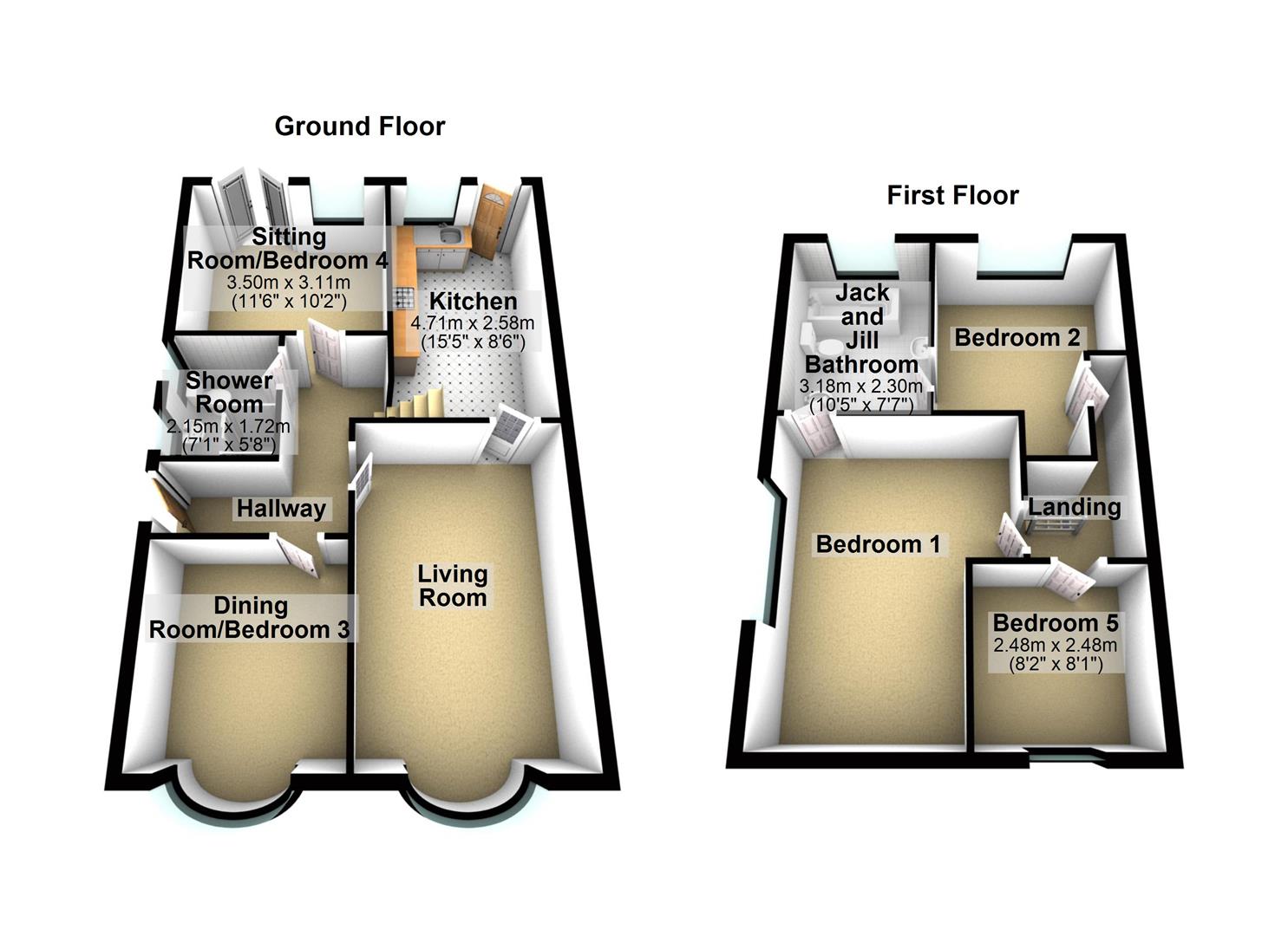 5 bed semidetached bungalow for sale in Waterton Lane, Mossley, Ashton