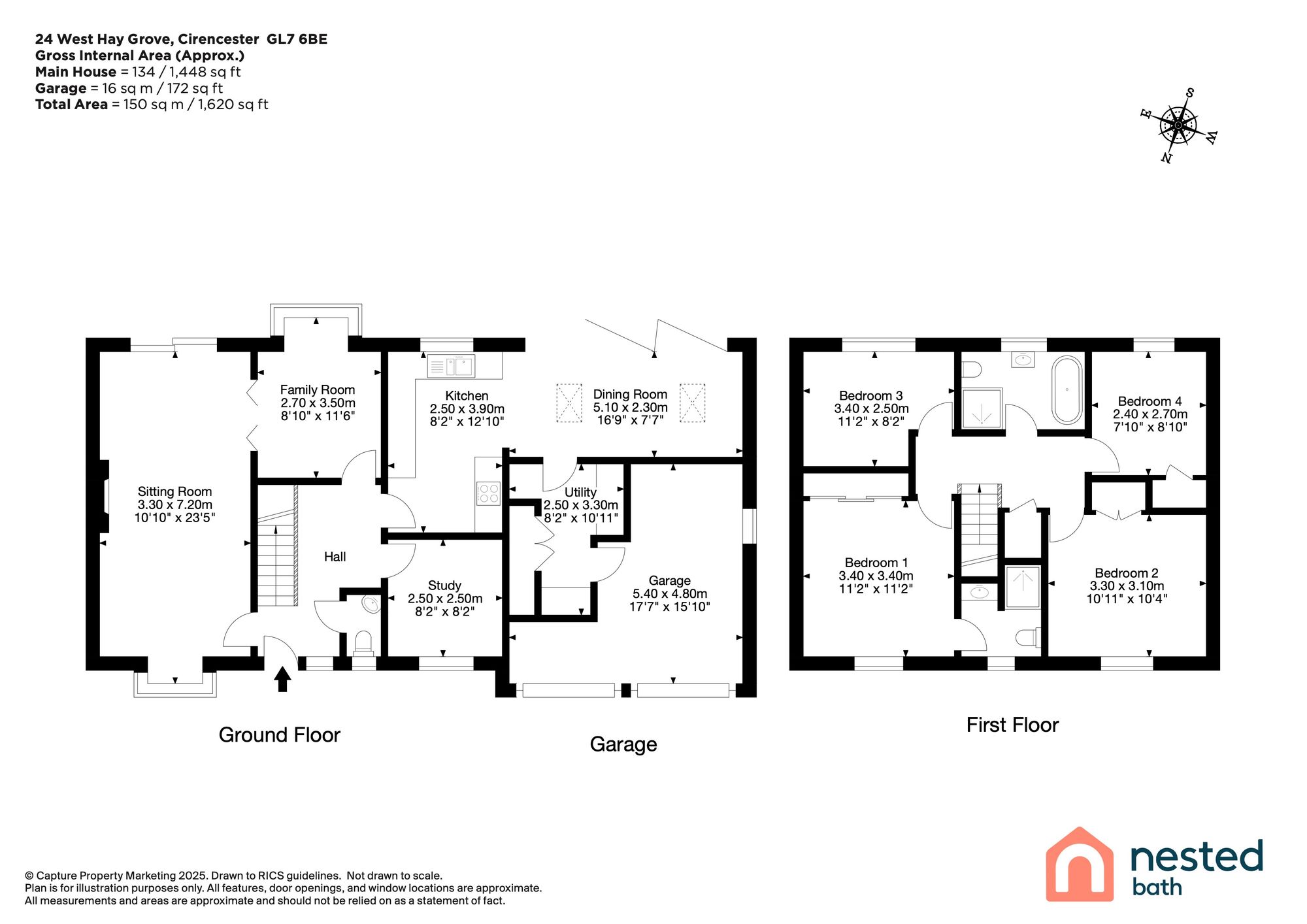 24 West Hay Grove, Cirencester floorplan