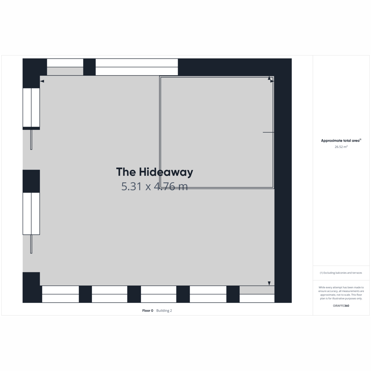 Flat The Bungalow, Mains Of Idoch, Mains of Idoch, Turriff floorplan