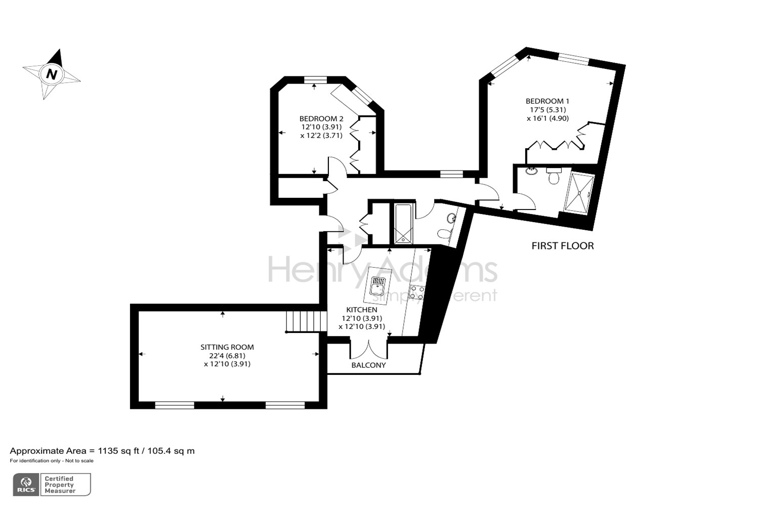King Edward Vii Apartments, Kings Drive, Midhurst GU29, 2 bedroom flat