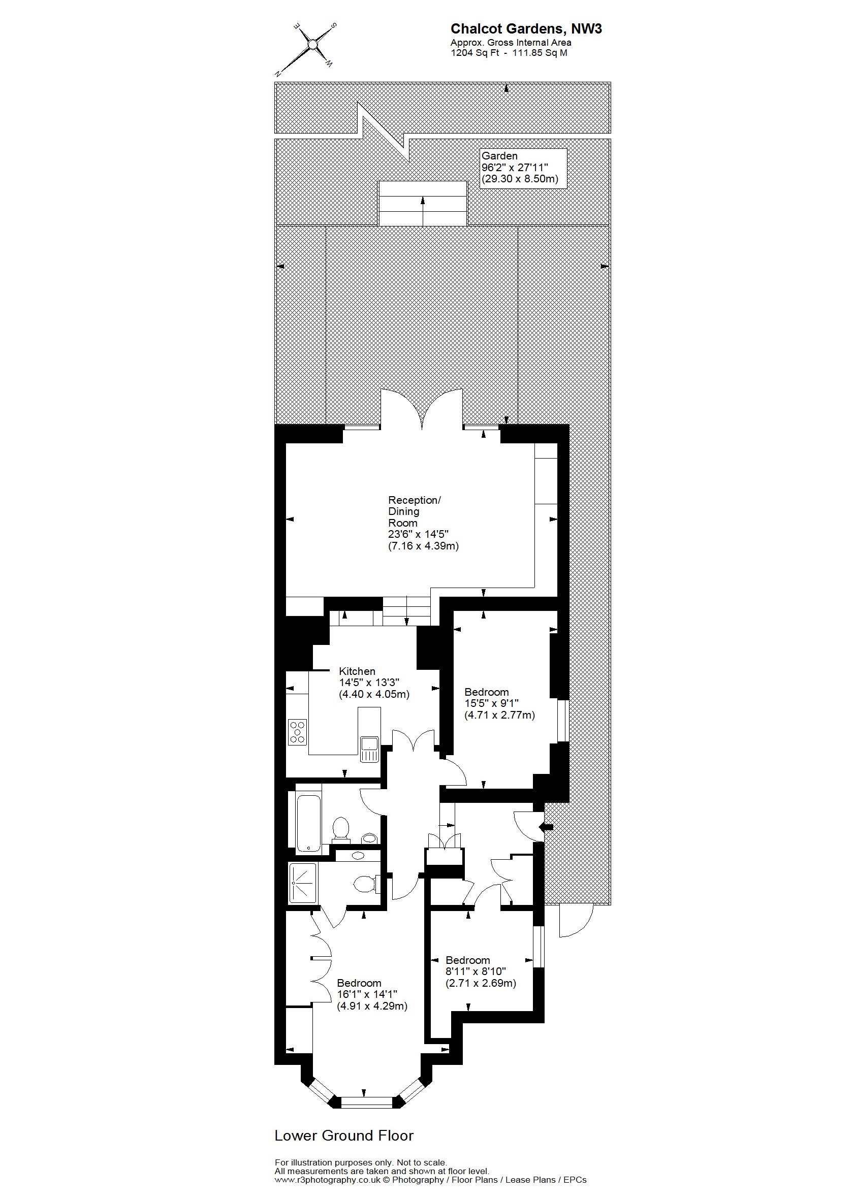 3 Bedrooms Flat for sale in Chalcot Gardens, Belsize Park, London NW3