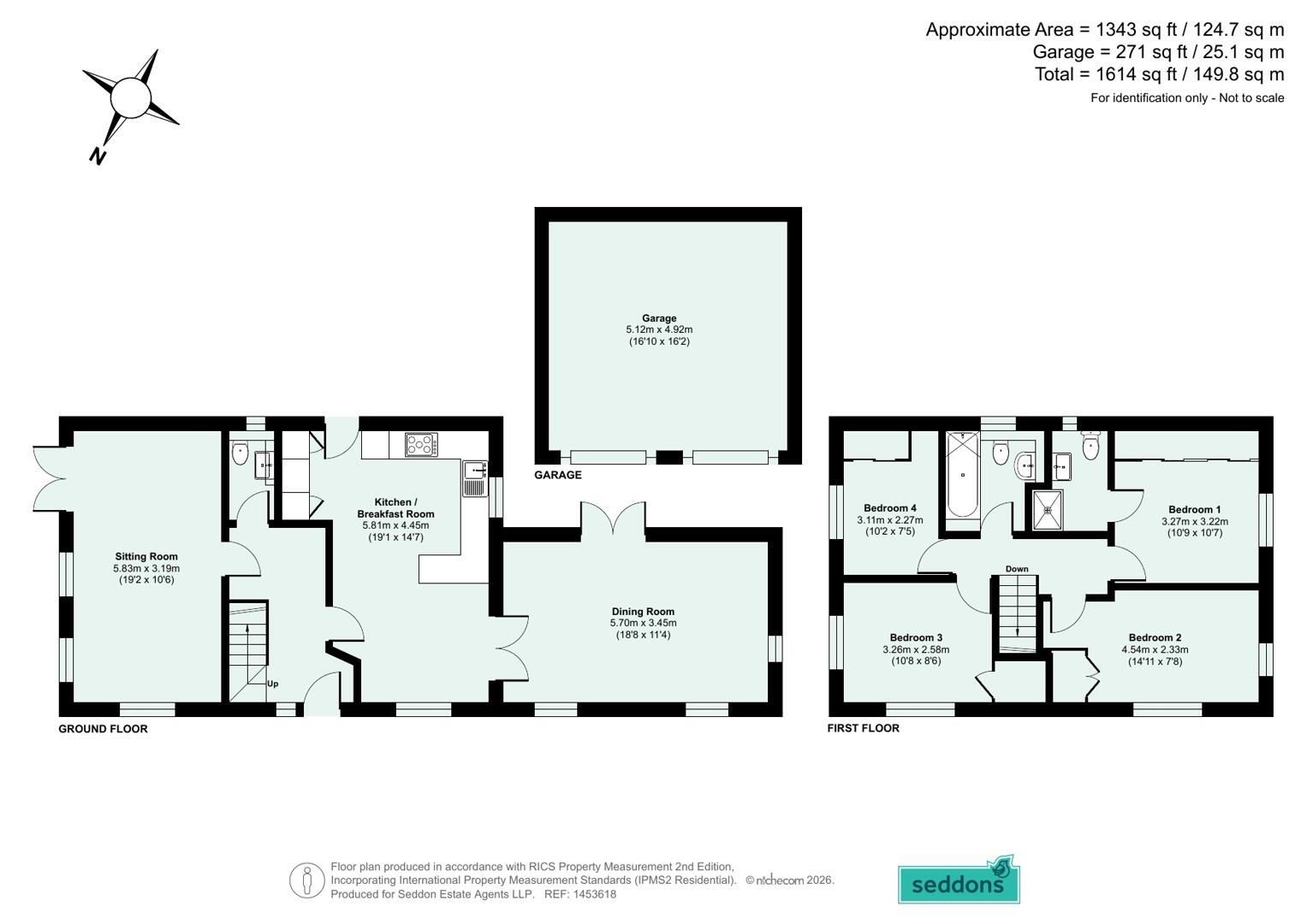 10, Caumont Close, Cullompton floorplan