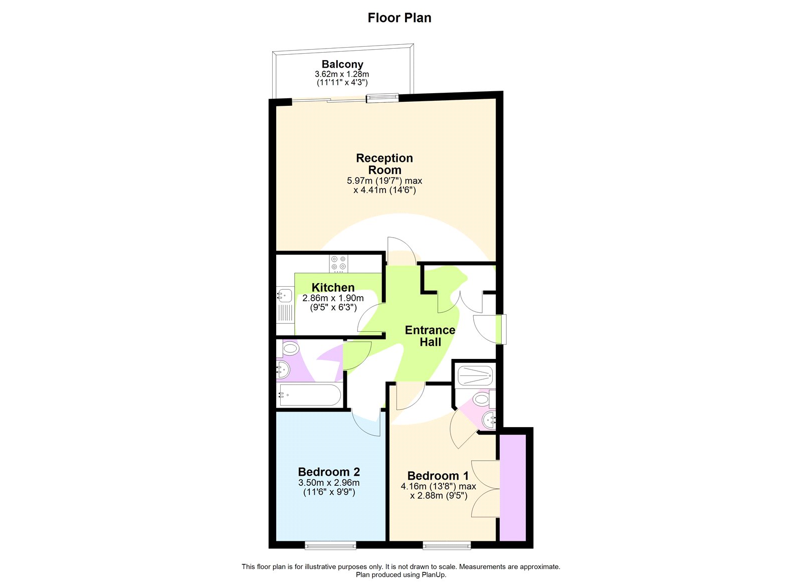 Flat 52, Kingswood Court,, Hither Green Lane, London floorplan