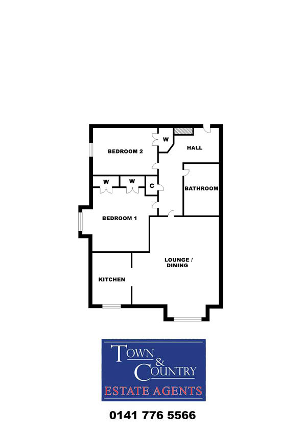 92, Mahon Court, Glasgow floorplan