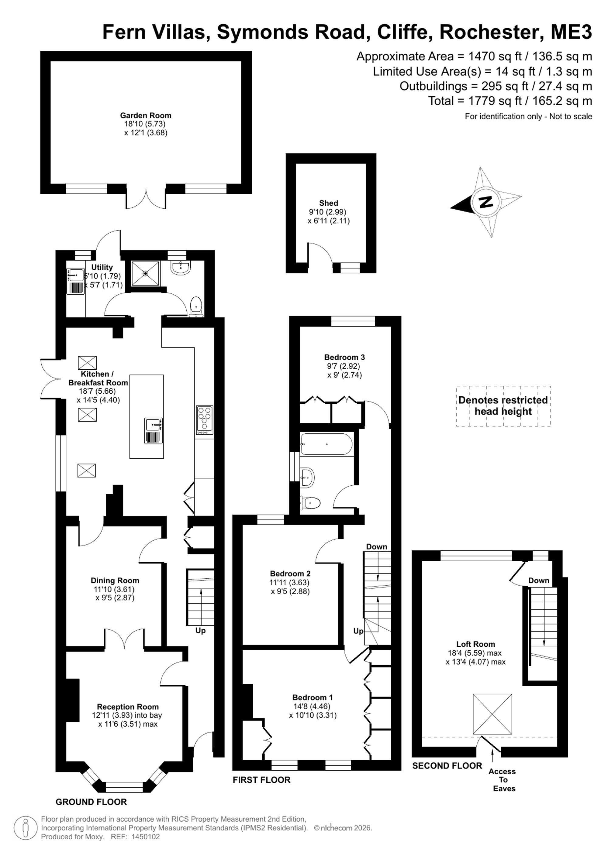 1 Fern Villas Symonds Road, Rochester floorplan