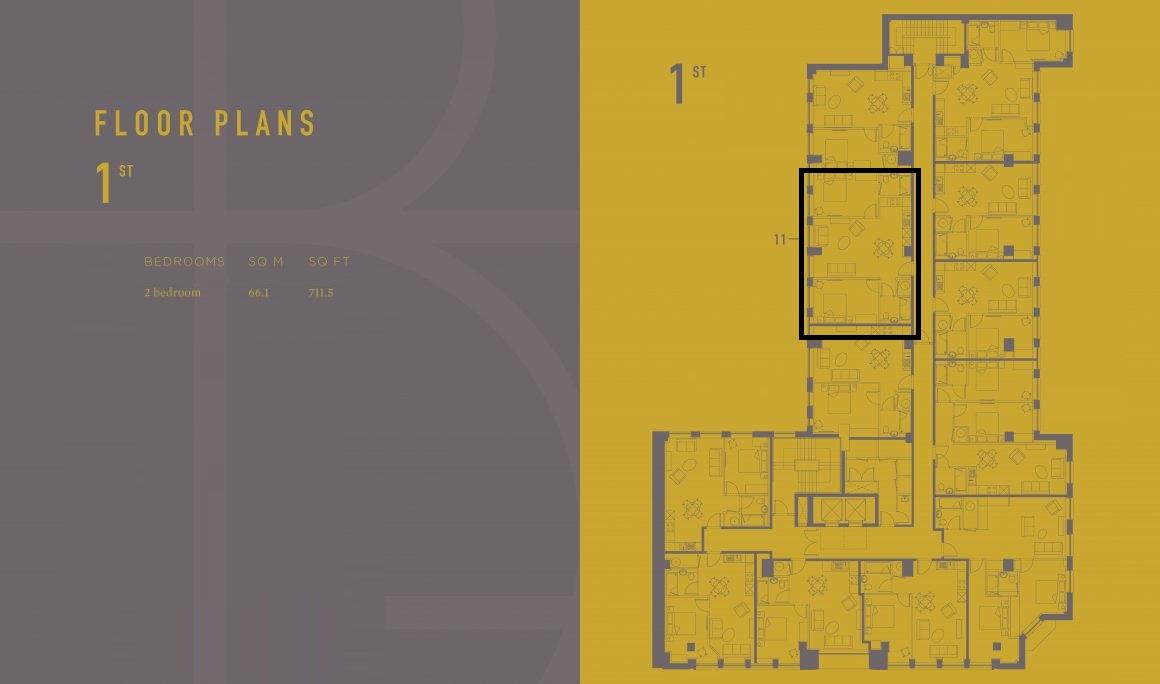 111, Beaufort House, Birmingham floorplan