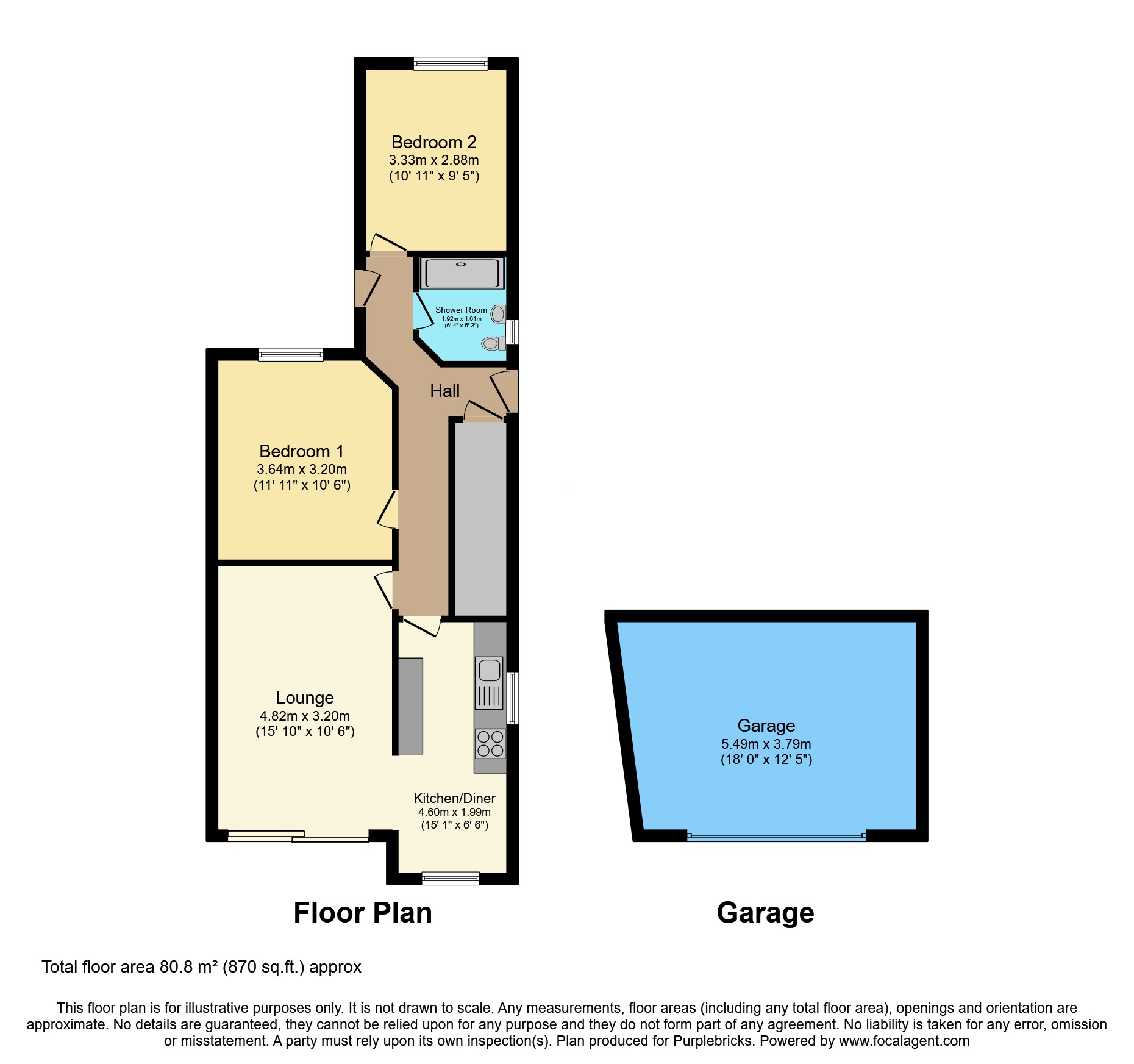 3 Manor Court, Beach Road, Thornton-Cleveleys floorplan