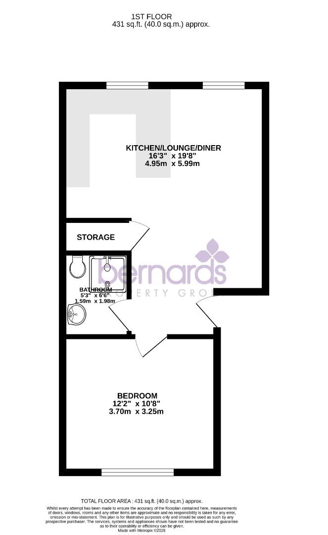 Flat 37, The Forum, Chidham Close, Havant floorplan