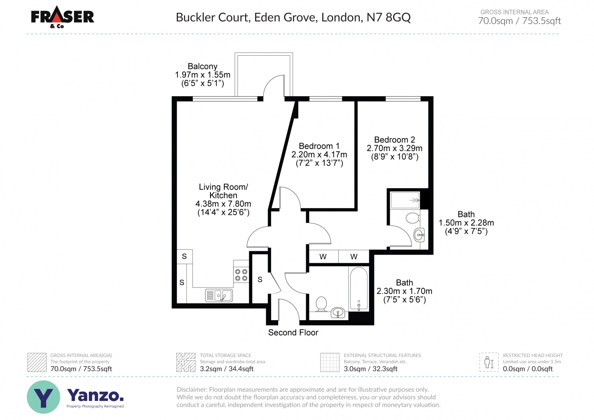Buckler Court, 157, Eden Grove, London floorplan