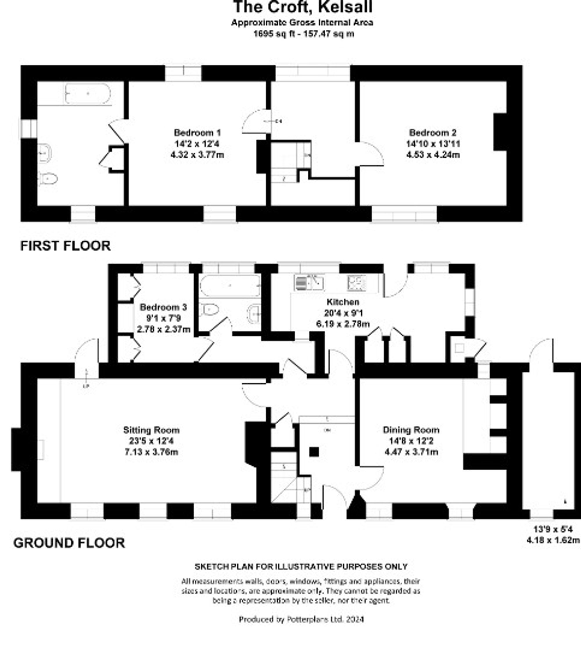 The Croft Green Lane, Tarporley floorplan