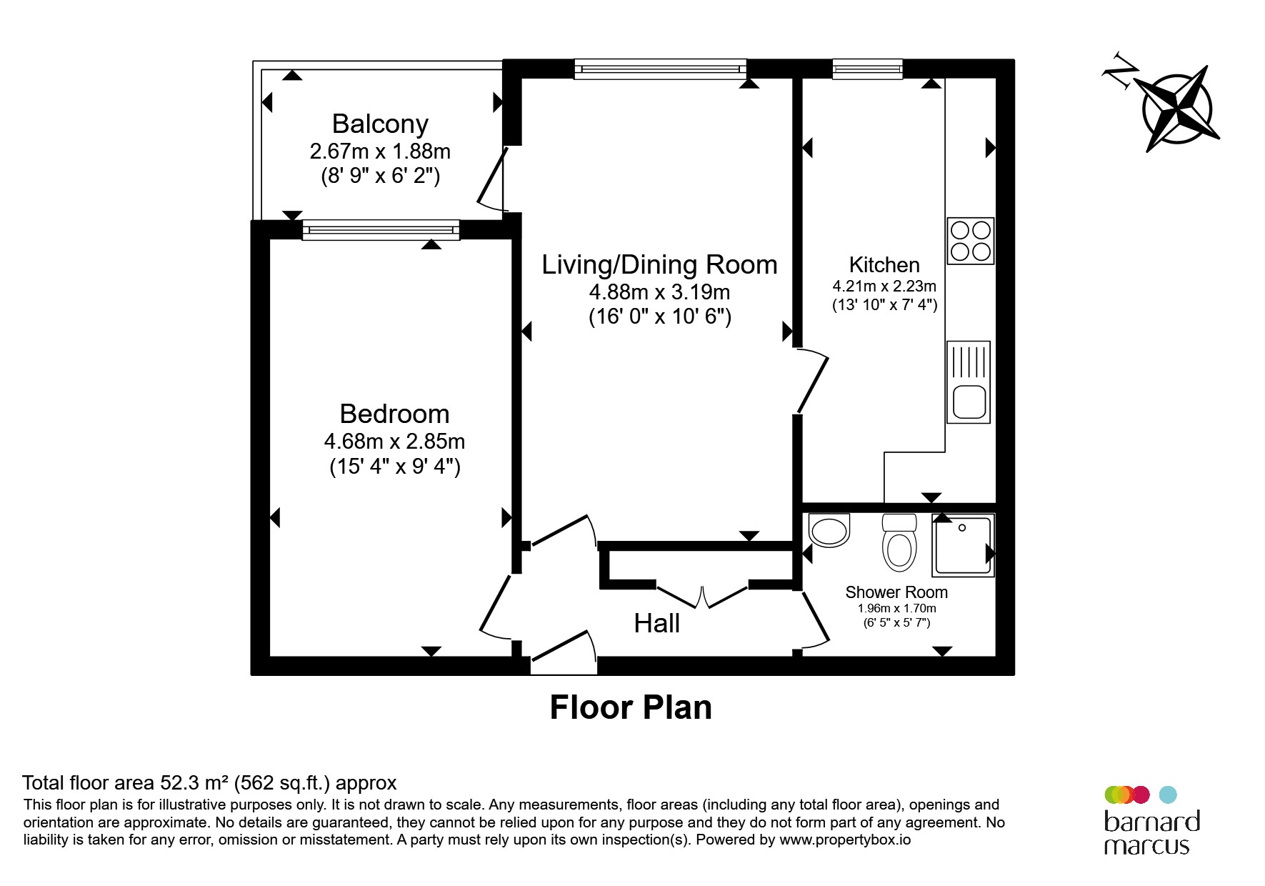 Flat 21, Swanscombe House, St. Anns Road, London floorplan