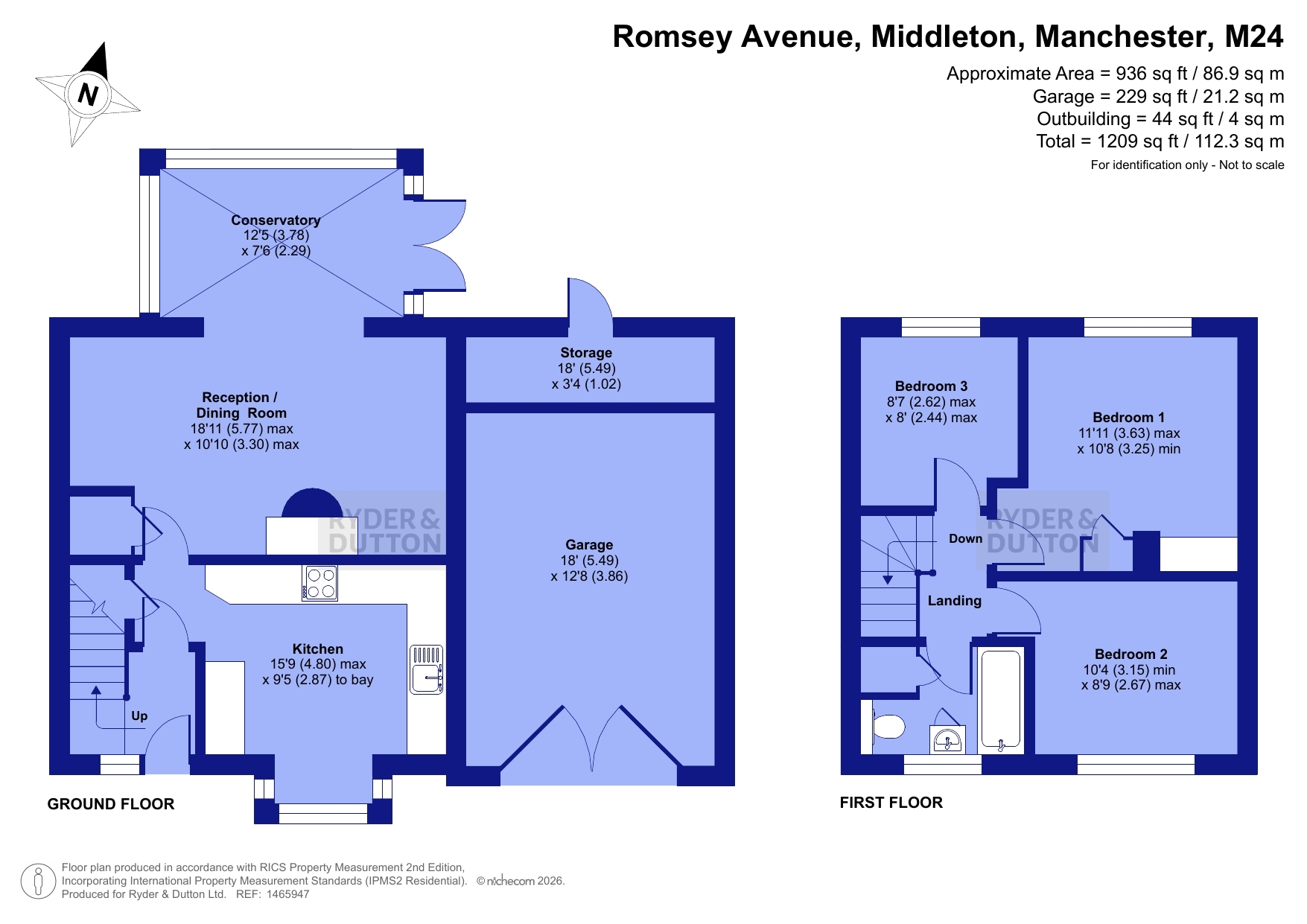18, Romsey Avenue, Manchester floorplan