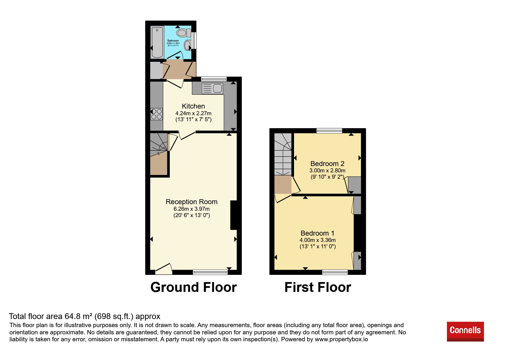 16, Post Office Lane, Southam floorplan