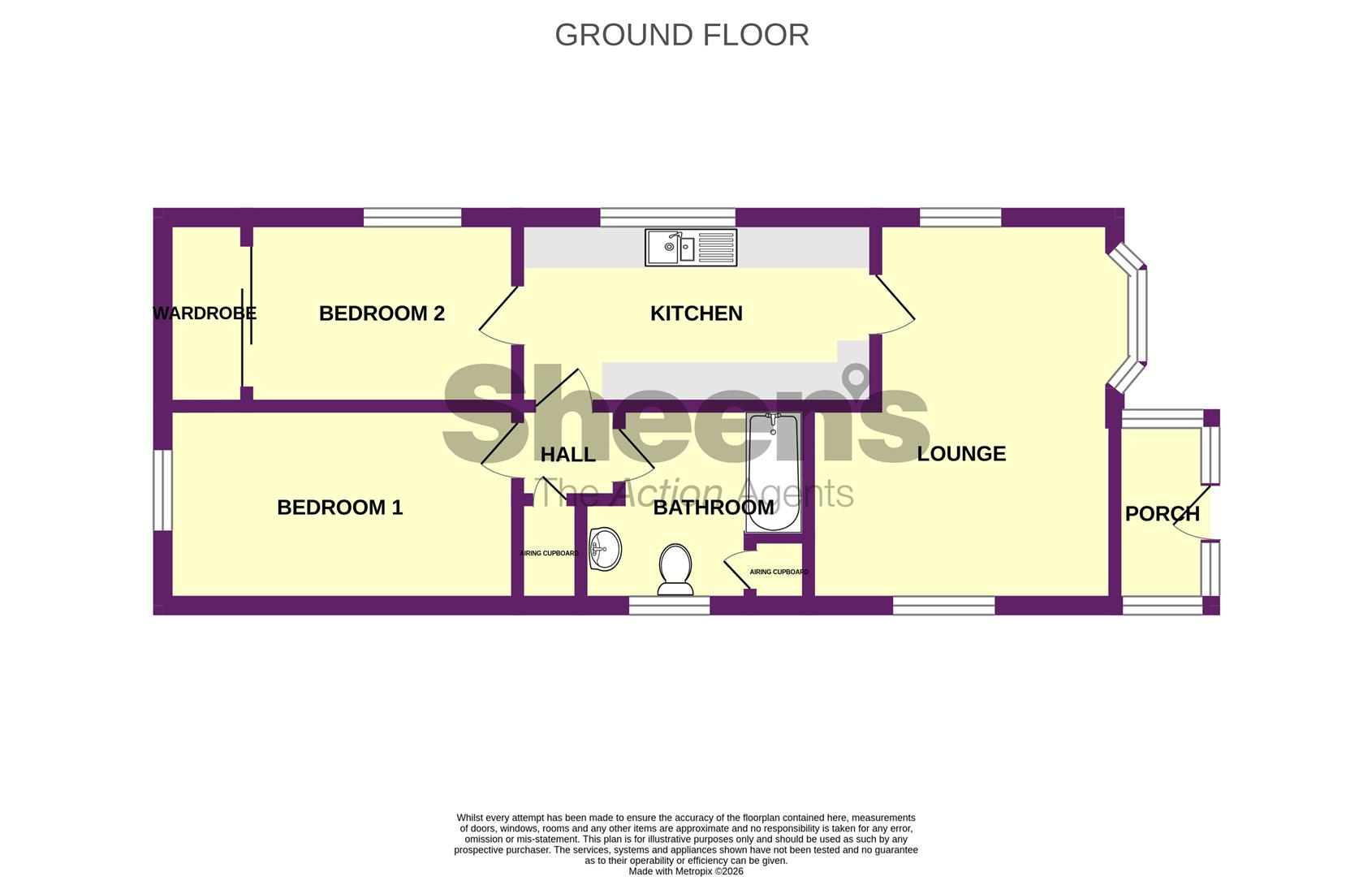 62, Brooklands Gardens, Jaywick floorplan