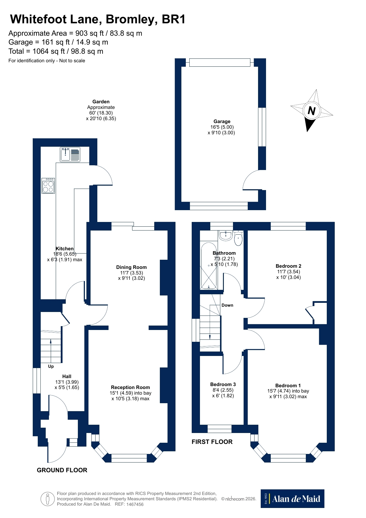 338, Whitefoot Lane, Bromley floorplan